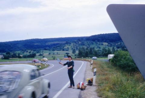 Vers Liège, sur une bretelle d'autoroute