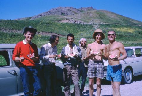 En Anatolie, Gino, Alain, Jo et Alberto, moi et Girt