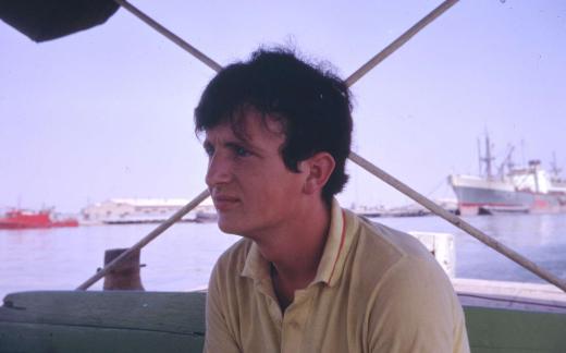 Passage clandestin sur l'Euphrate ente Abada (Iran) et Bassorah (Irak)